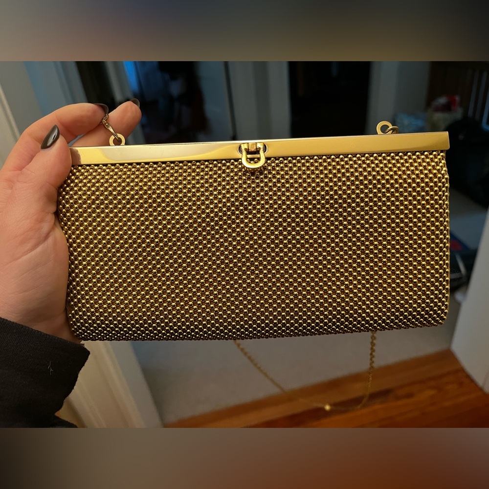 La Regale Gold Tone Clutch
